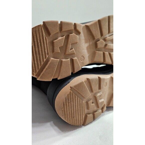 Thermolite Black Mid Calf Round Toe Laces Flat Women's Boots Size 10 - Picture 5 of 8